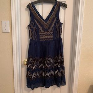 Anthropologie beaded embroidered dress
